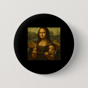 Macaron Rond 5 Cm Mona Lisa Poids de levage Forts gains d'art Bodybu
