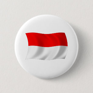 Macaron Rond 5 Cm Monaco Flag Button