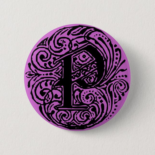 Macaron Rond 5 Cm Monarchie P (Devant)