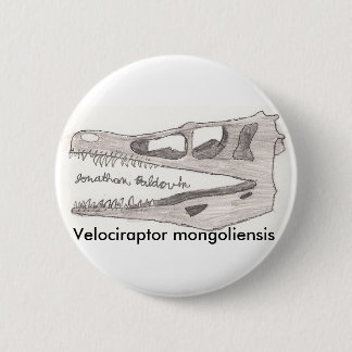 Macaron Rond 5 Cm Mongoliensis de Velociraptor