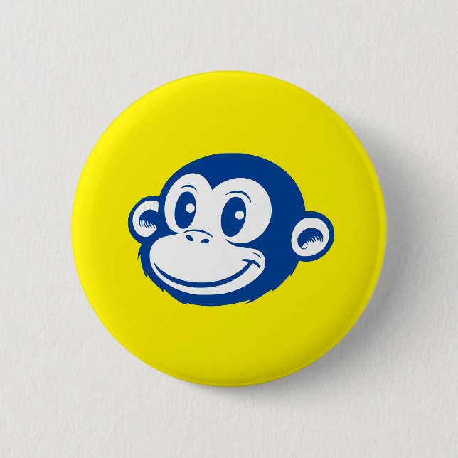 Macaron Rond 5 Cm Monkey (Devant)