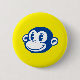 Macaron Rond 5 Cm Monkey