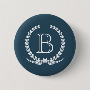 Macaron Rond 5 Cm Monogram design
