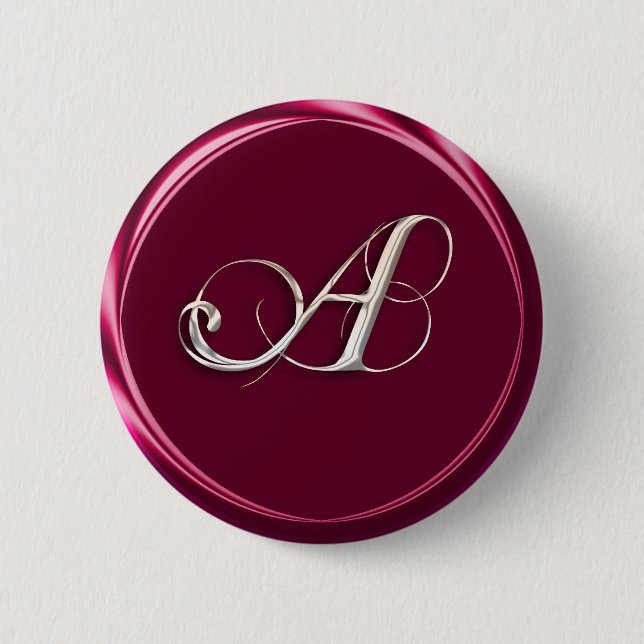 Macaron Rond 5 Cm monogramme (Devant)