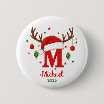 Monogramme de Noël personnalisé Chapeau de Père No