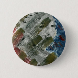 Macaron Rond 5 Cm Monoprint Woman and Crow (Corbeau)