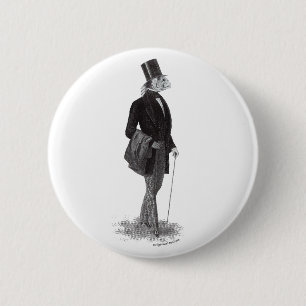 Macaron Rond 5 Cm Monsieur de lovecraft d'Innsmouth