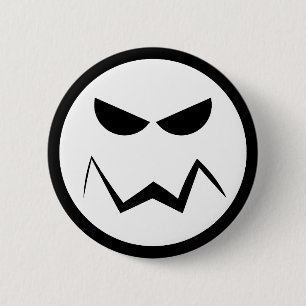 Macaron Rond 5 Cm Monsieur moyen Face Button