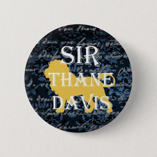 Macaron Rond 5 Cm Monsieur Thane Davis Button (Devant)