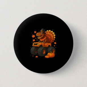 Macaron Rond 5 Cm Monster Truck Trex Dinosaure Dinde Fall Thanksgivi