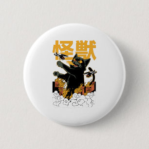 Macaron Rond 5 Cm Monstre de chat de Kaiju anime