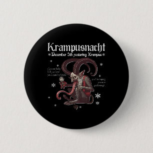 Macaron Rond 5 Cm Monstre de Noël Krampusnacht Festi