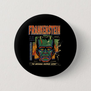 Macaron Rond 5 Cm Monstres universelles Frankenstein Halloween Vinta