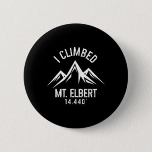 Macaron Rond 5 Cm Mont Elbert, Colorado, Alpinisme, Randonnée au som
