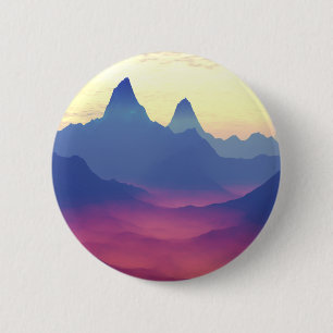 Macaron Rond 5 Cm Montagne d'un autre monde