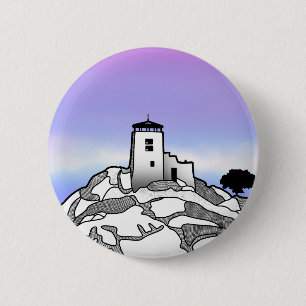 Macaron Rond 5 Cm Montagnes de Black Elk Peak