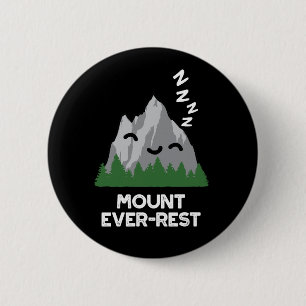 Macaron Rond 5 Cm Monte Ever-rest Funny Mountain Pun Dark BG