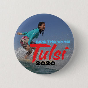 Macaron Rond 5 Cm Montez la vague ! Tulsi 2020