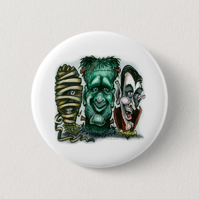 Macaron Rond 5 Cm Montres de cinéma (Devant)