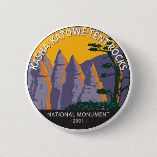 Macaron Rond 5 Cm Monument national de Kasha - Katuwe Tent Rocks