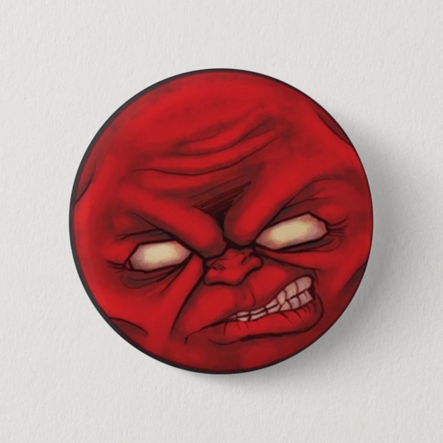 Macaron Rond 5 Cm MoodBadge - RAGE ! (Devant)