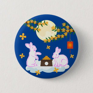 Macaron Rond 5 Cm Moon Rabbit Mooncake Osmanthus