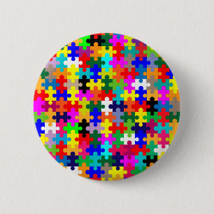 Macaron Rond 5 Cm Morceaux denteux en couleurs