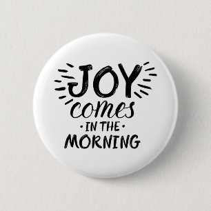 Macaron Rond 5 Cm Morning Joy Art Scripture Art Citation Art Gospel