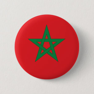Macaron Rond 5 Cm morocco flag