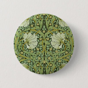 Macaron Rond 5 Cm Morris 1876 Vintage Pimpernel motif floral