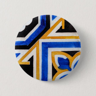 Macaron Rond 5 Cm mosaïque vintage traditionnelle azulejo mosaïque P