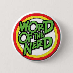 Macaron Rond 5 Cm Mot du bouton nerd