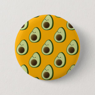 Macaron Rond 5 Cm Motif Avocado