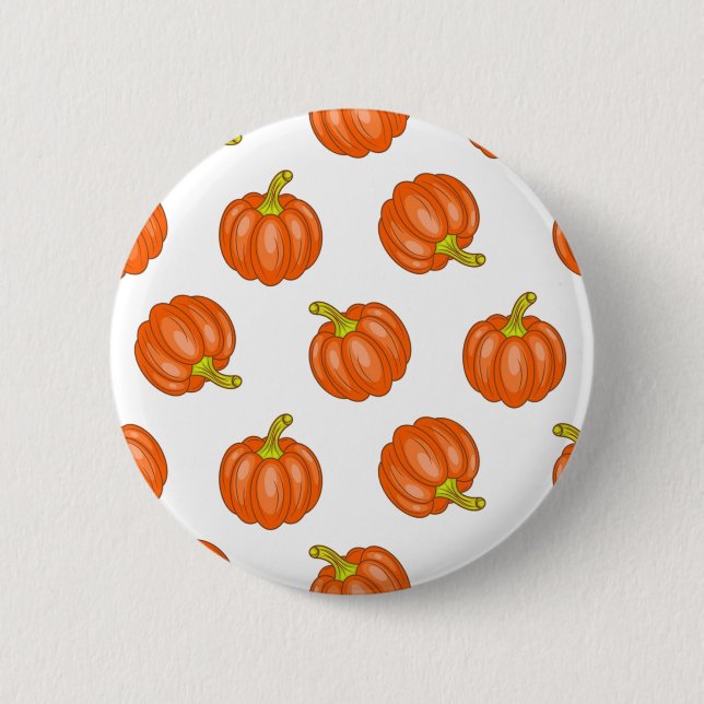 Macaron Rond 5 Cm motif citrouille (Devant)