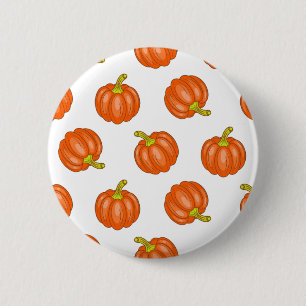 Macaron Rond 5 Cm motif citrouille