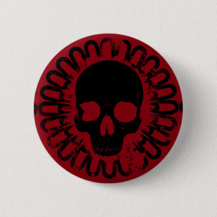Macaron Rond 5 Cm Motif crâne Halloween Punk Goth Choisir n'importe 