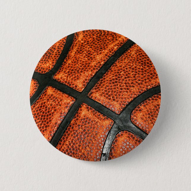 Macaron Rond 5 Cm Motif de basket-ball (Devant)