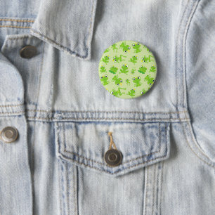 Macaron Rond 5 Cm Motif de grenouille, Grenouilles mignonnes, Grenou