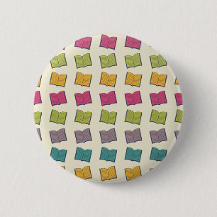 Macaron Rond 5 Cm Motif de livre