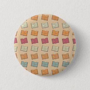 Macaron Rond 5 Cm Motif de livre