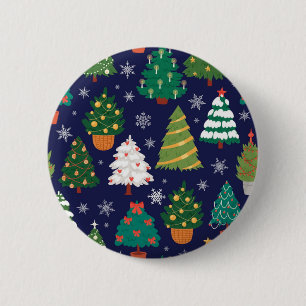 Macaron Rond 5 Cm Motif de Noël