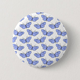 Macaron Rond 5 Cm Motif de papillon cosmique