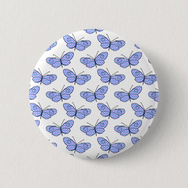 Macaron Rond 5 Cm Motif de papillon cosmique (Devant)