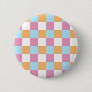 Macaron Rond 5 Cm Motif de tableau de contrôle coloré