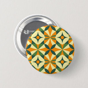 Macaron Rond 5 Cm Motif décoratif rétro sans couture