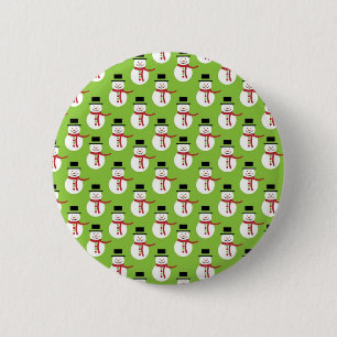 Macaron Rond 5 Cm Motif des neigeurs de Noël