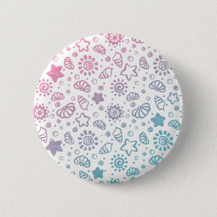 Macaron Rond 5 Cm Motif d'été
