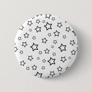 Macaron Rond 5 Cm Motif d'étoiles