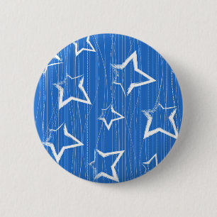 Macaron Rond 5 Cm Motif d'étoiles