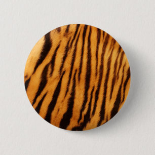 Macaron Rond 5 Cm Motif d'impression de peau de fourrure de tigre